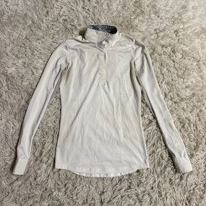 Women’s XS White Essex Classics Long Sleeve Horseback Riding Show Shirt